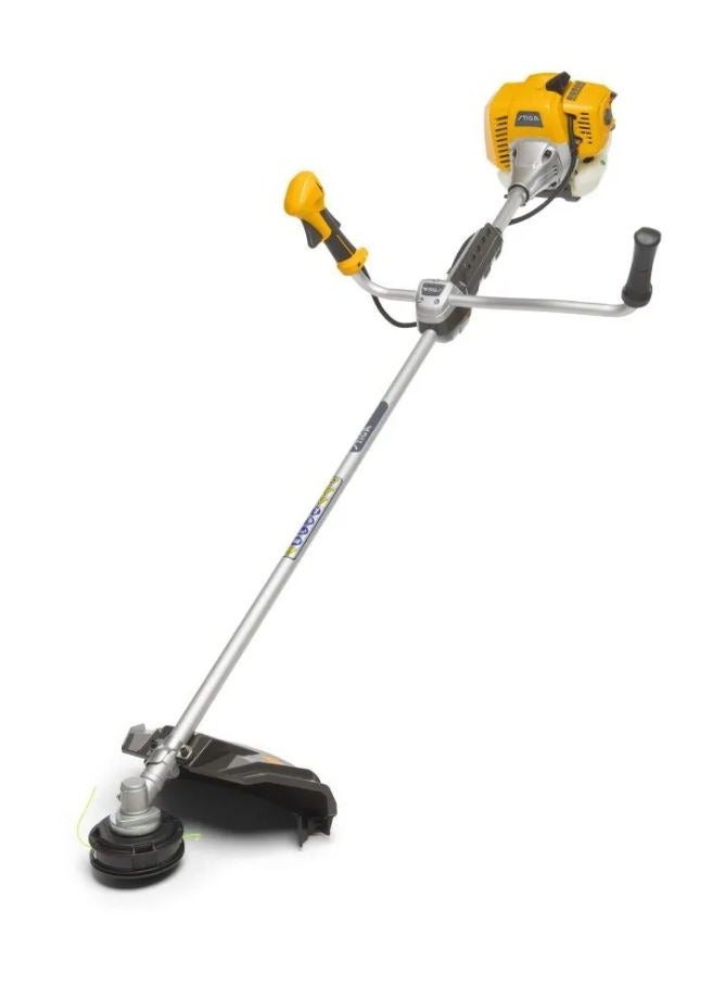 Stiga Stiga 51.7 cc 2- Stroke Petrol Engine Brush Cutter BC-555 B with Straight Shaft with Reinforced Support Bike - Style Handlebars and 45 cm Cutting Width ( Made in Italy ).…  - Image 2