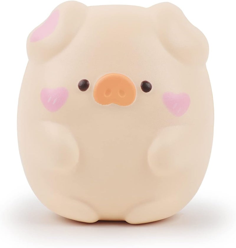 Anboor 4.3" Squishy Toy - Shy Pig, Kawaii Soft Stress Relief for Kids &  Adults - Image 1