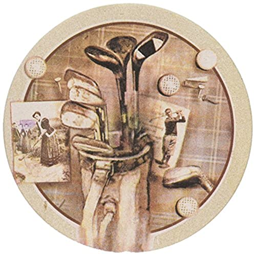 Thirstystone Golf Treasures Natural Sandstone Coasters with Protective Cork Backing 4 Pack Eco-Friendly, Absorbent, Easily Wipes Clean - Image 3