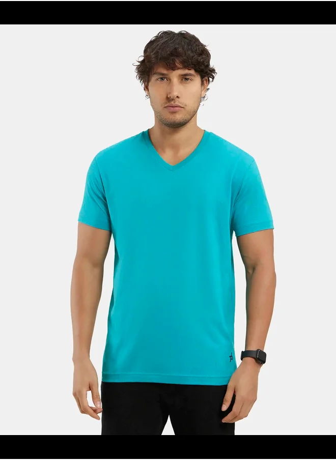 JOCKEY Jockey 2726 Men's Super Combed Cotton Rich Solid V Neck Half Sleeve T-Shirt