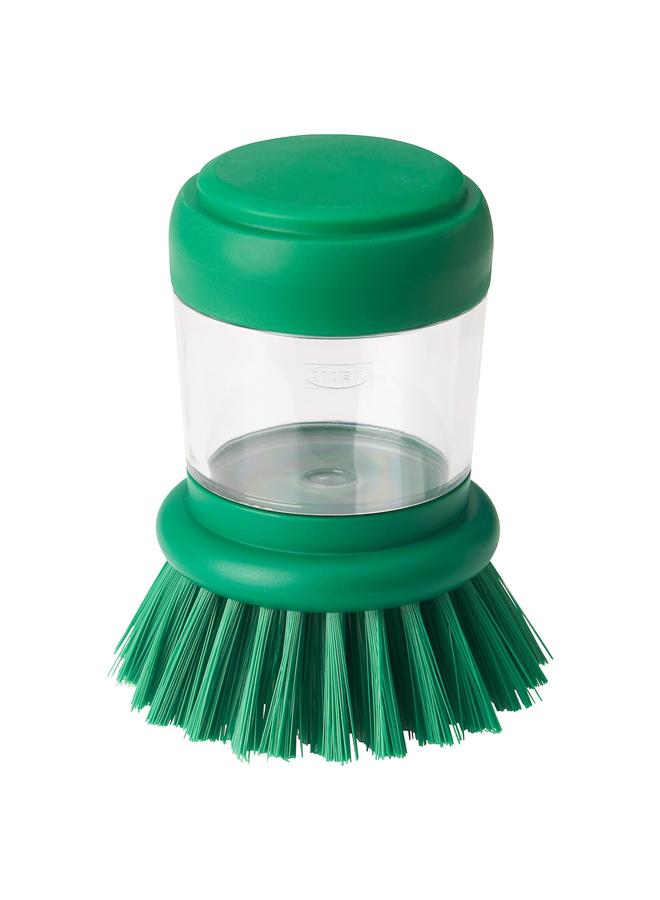 erorex Dish-washing brush with dispenser, bright green - Image 1