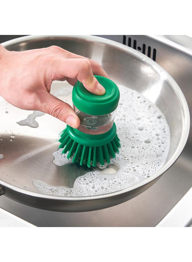 erorex Dish-washing brush with dispenser, bright green - Image 2