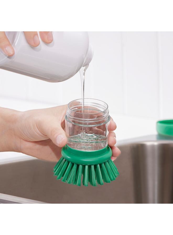 erorex Dish-washing brush with dispenser, bright green - Image 4