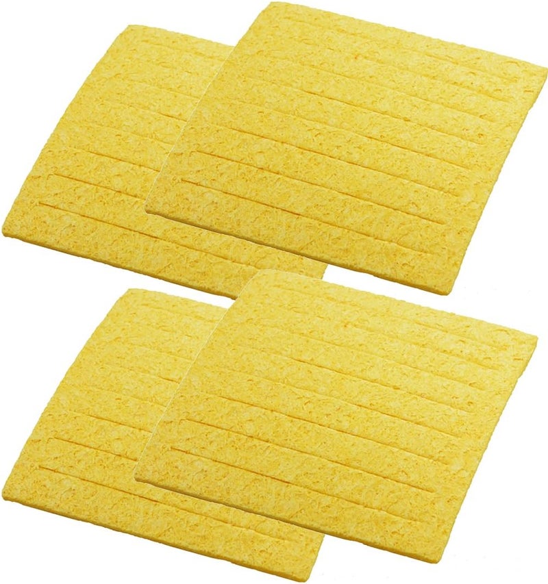 TC205 ( PACK OF 4) Solder Tip Cleaning Sponge with Slits, 2-5/8" x 2-5/8 x 5/8"