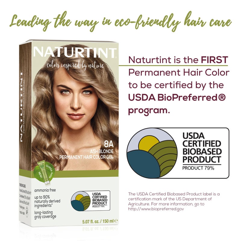 Naturtint 8A Ash Blonde Permanent Hair Color (Pack of 6), Ammonia Free, Vegan, Cruelty Free, up to 100% Gray Coverage, Long Lasting Results (Packaging may vary) - Image 3