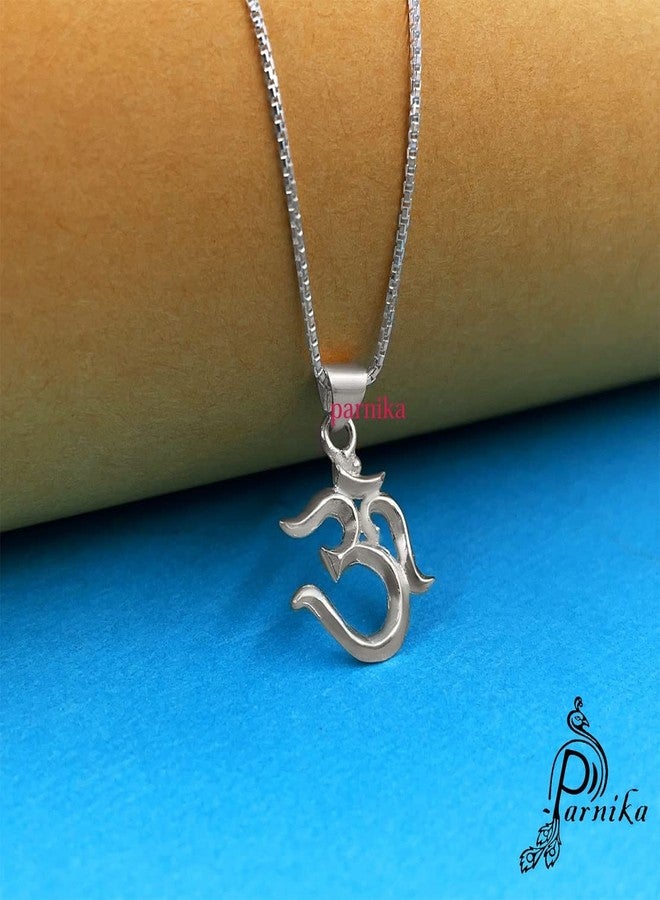 Parnika Unisex Om Pendant Locket in Pure 92.5 Sterling Silver For Unisex Adult - Image 2