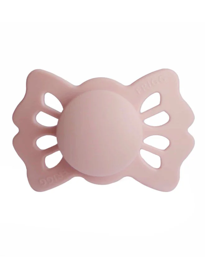 FRIGG Lucky Symmetrical Silicone Baby Pacifier 0-6M Blush Size 1