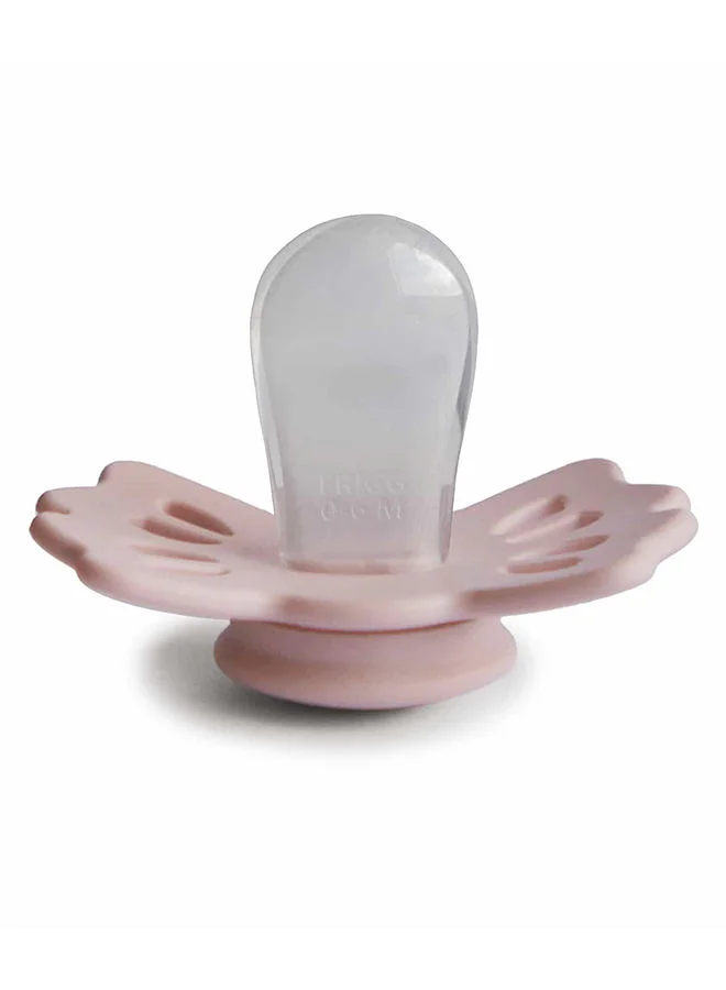 FRIGG Lucky Symmetrical Silicone Baby Pacifier 0-6M Blush Size 1