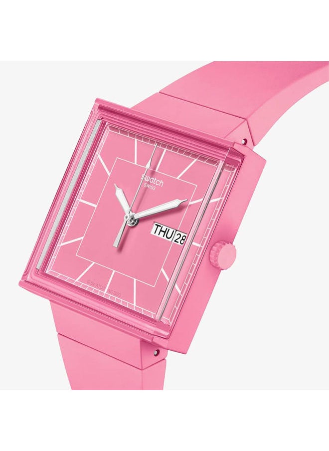 Swatch Silicone Analog Watch SO34P700  - Image 2