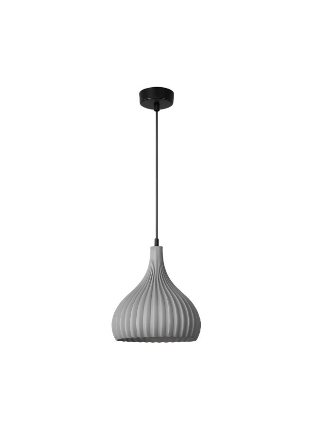 ALFRIDAY Outdoor Pendant Light, Textured Dome Shade, E27 Bulb Holder (Bulb Not Included), IP67 Waterproof, Adjustable 2 m Cord - Image 1