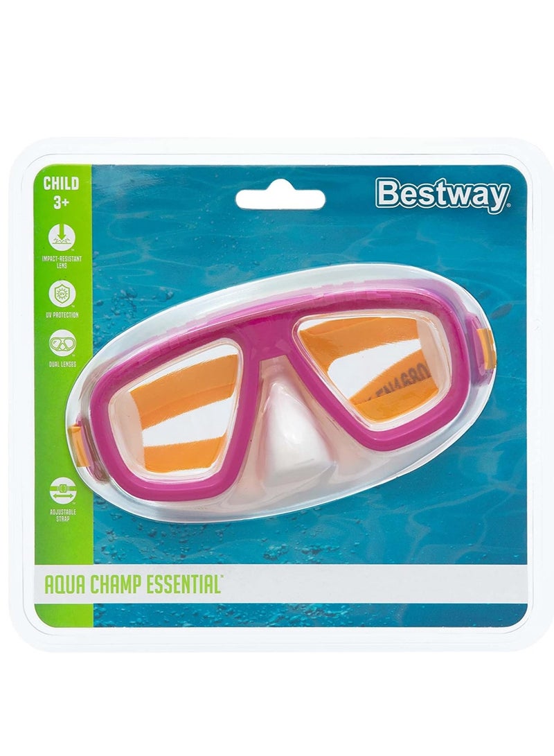 بست واي Bestway Hydro-Swim Children's Diving Goggles Aqua champ essential mask - +3 Years - No:22011 - Image 4