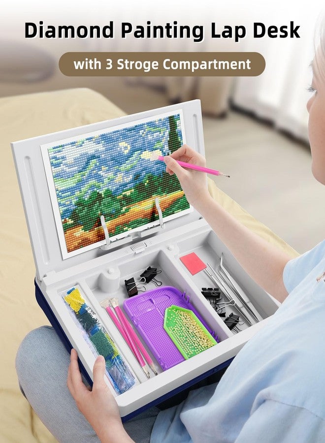 Nauttxon Lap Desk with Storage Cushion - Washable Portable Writing Lap Desk for Laptop with iPad Slot Magnetic WhiteBoard for Home Office Couch Bed - Fits Up to 15.6 Inch Laptop - Image 3