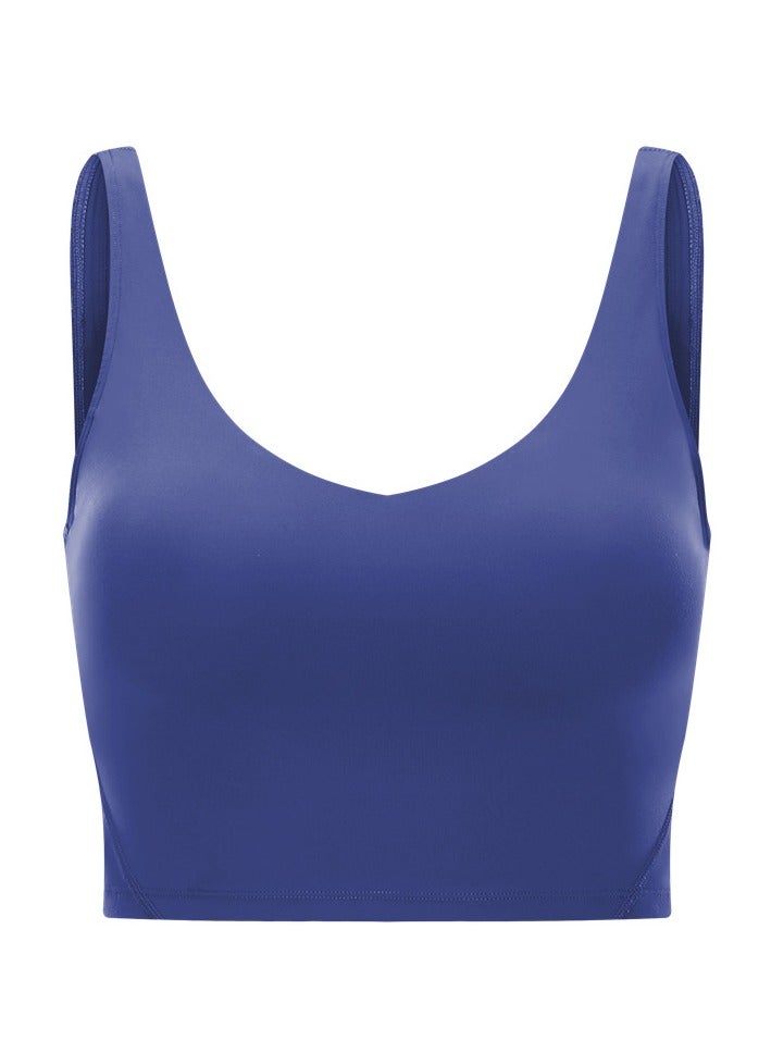 Women's Tank Top Padded Sports Bra Running Workout Yoga Crop Top - Image 1