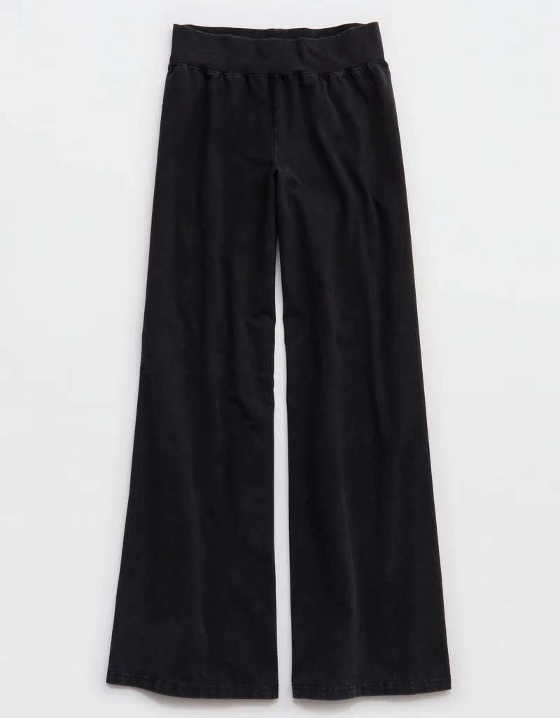 Aerie  OFFLINE By Aerie OG Cotton Super Wide Leg Pant for Women | Best Price UAE
