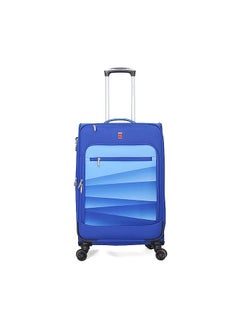 GIORDANO Softside Luggage Trolley Bag 3 Pieces Set With Double Spinner Wheel ,Blue (S-20inch,M-24inch,L-28inch)  - Image 2