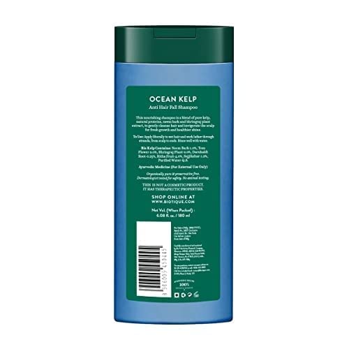 Biotique Bio Kelp Protein Shampoo for Falling Hair Intensive Hair Regrowth Treatment 180ml - Image 5