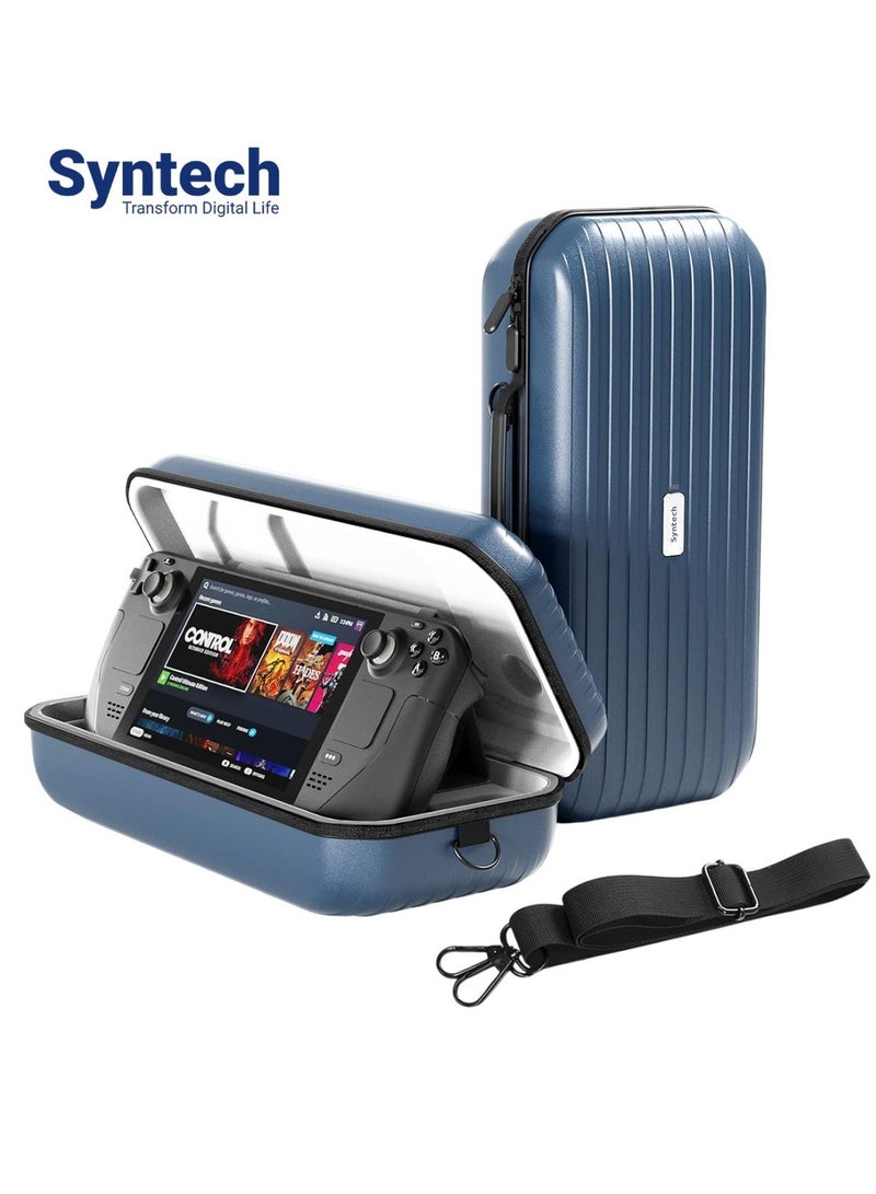 Syntech Hard Carrying Case Compatible with Steam Deck Accessories Console, Protective Case with Detachable Shoulder Strap, Built-in Stand, AC Charger Adapter Storage Space,Suitable for Travel ＆Storage - Image 1