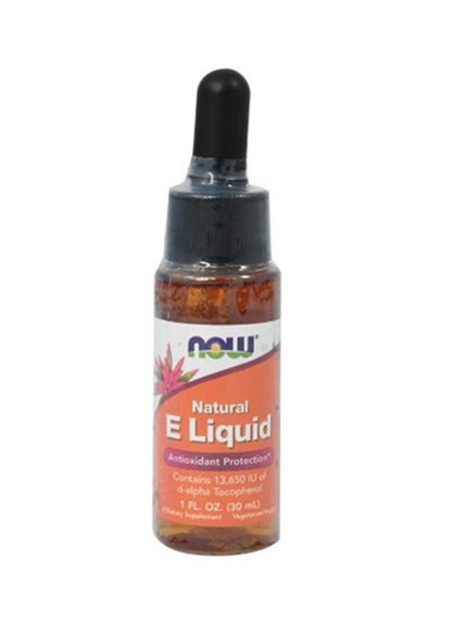 now Vitamin E Liquid D-Alpha Tocopherol Antioxidant Protection 30ml 