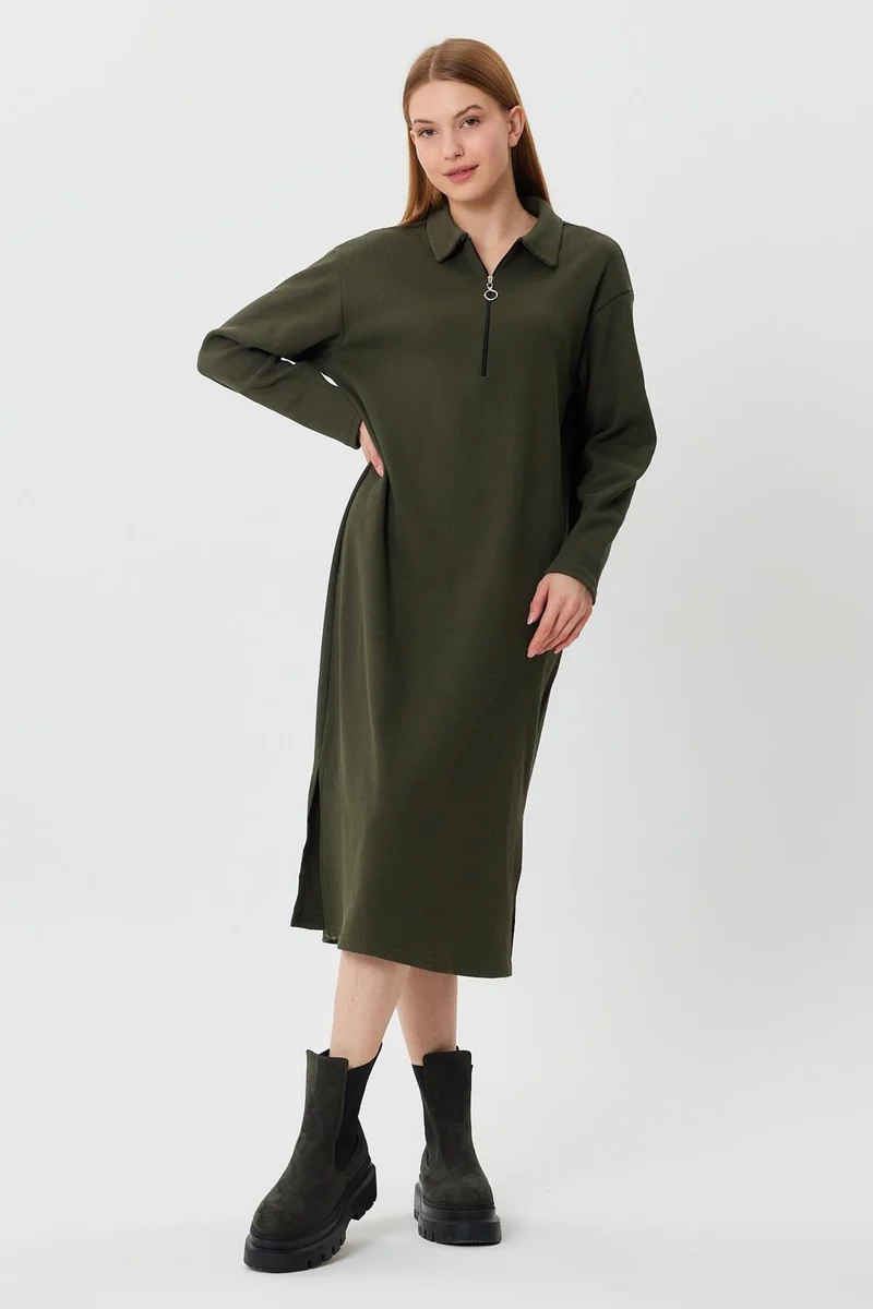Alexander Gardi Collared Midi Dress