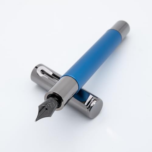 Monteverde USA Ritma Fountain Pen in Blue – Medium Nib, Balanced JoWo Stainless Steel, Refillable Ink Cartridge/Converter – Perfect for Professionals & Writing Enthusiasts - Image 1