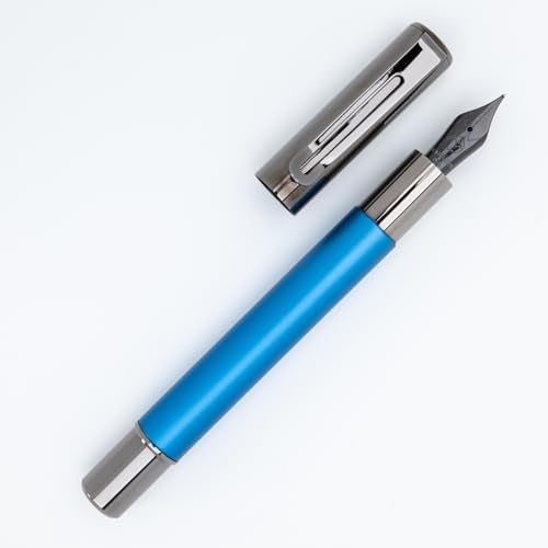 Monteverde USA Ritma Fountain Pen in Blue – Medium Nib, Balanced JoWo Stainless Steel, Refillable Ink Cartridge/Converter – Perfect for Professionals & Writing Enthusiasts - Image 4