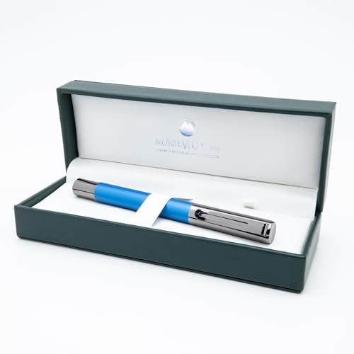 Monteverde USA Ritma Fountain Pen in Blue – Medium Nib, Balanced JoWo Stainless Steel, Refillable Ink Cartridge/Converter – Perfect for Professionals & Writing Enthusiasts - Image 5
