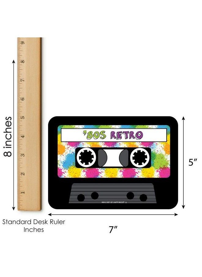 Big Dot of Happiness 80’S Retro Bar Bingo Cards And Markers Totally 1980S Party Bingo Game Set Of 18  - Image 5