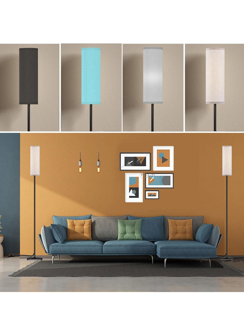 Sharpdo RGB Floor Lamp with Linen Lampshade, Modern Home Light Floor Lamp, Wireless Remote Control, Floor Lamp Black 18x18x180 centimeter - Image 5