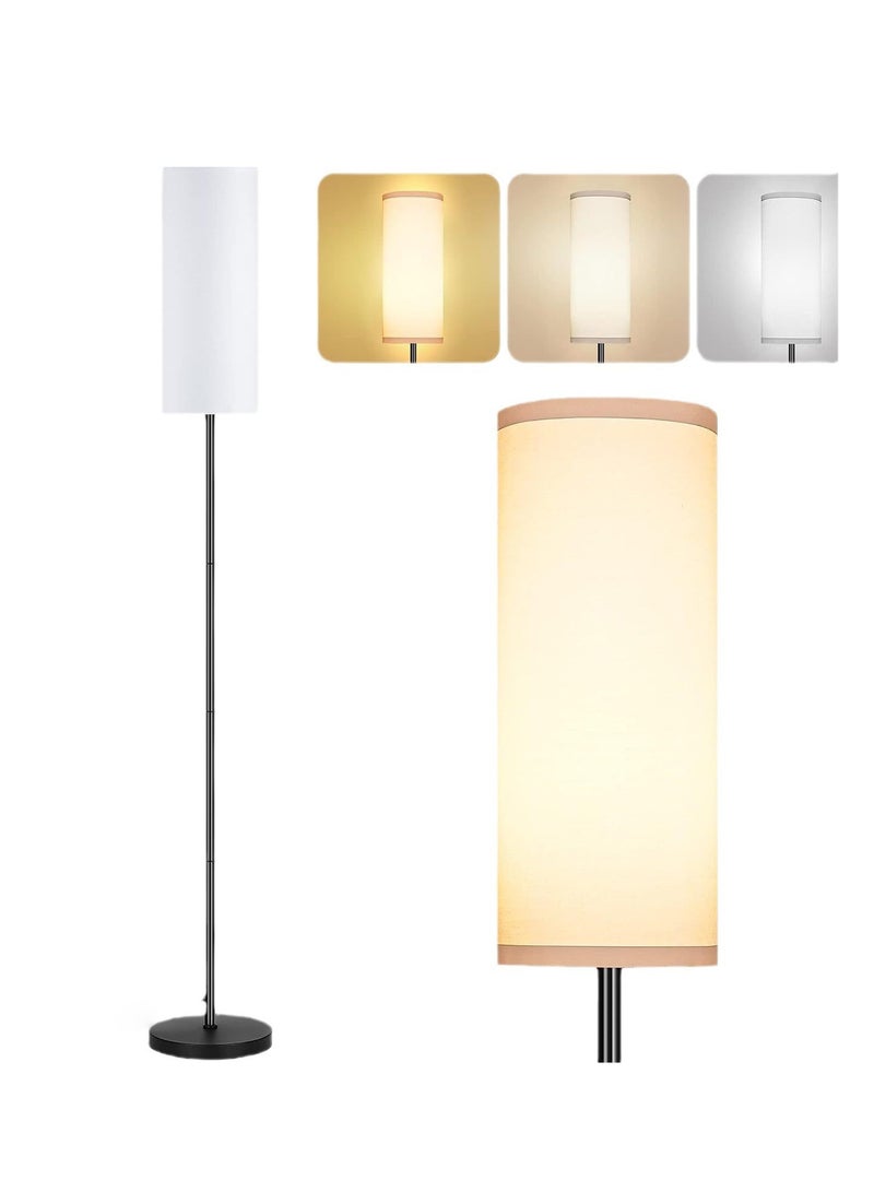 Sharpdo RGB Floor Lamp with Linen Lampshade, Modern Home Light Floor Lamp, Wireless Remote Control, Floor Lamp Black 18x18x180 centimeter - Image 2