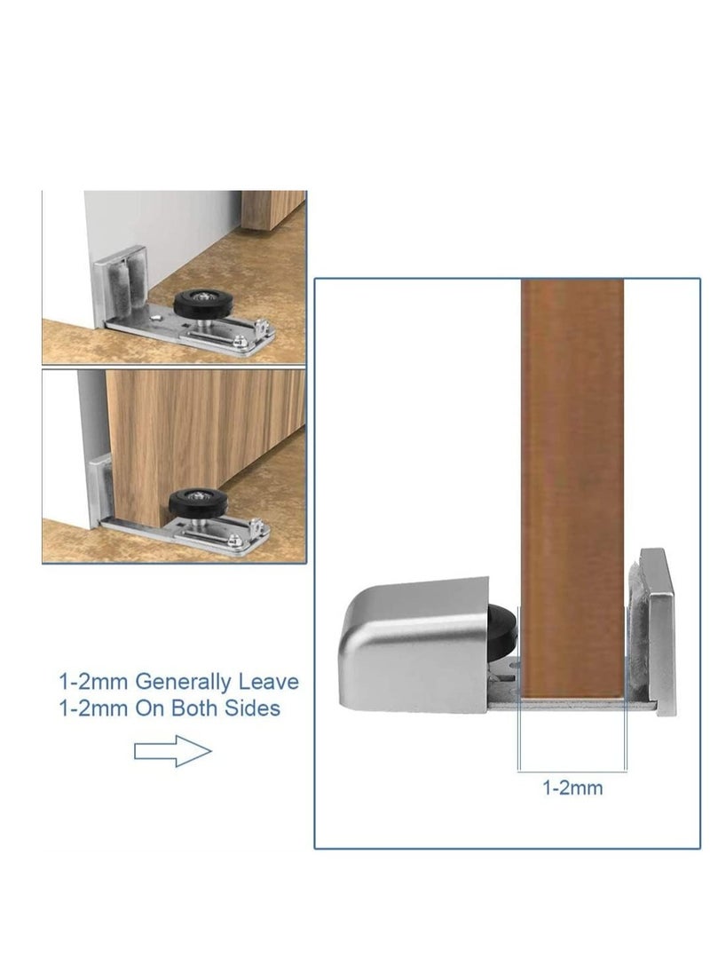 Generic Door Floor Guide, Adjustable Sliding Door Track, Sliding Barn Door Hardware Bottom, Automatic Door Fittings Bottom Floor Guide  - Image 2