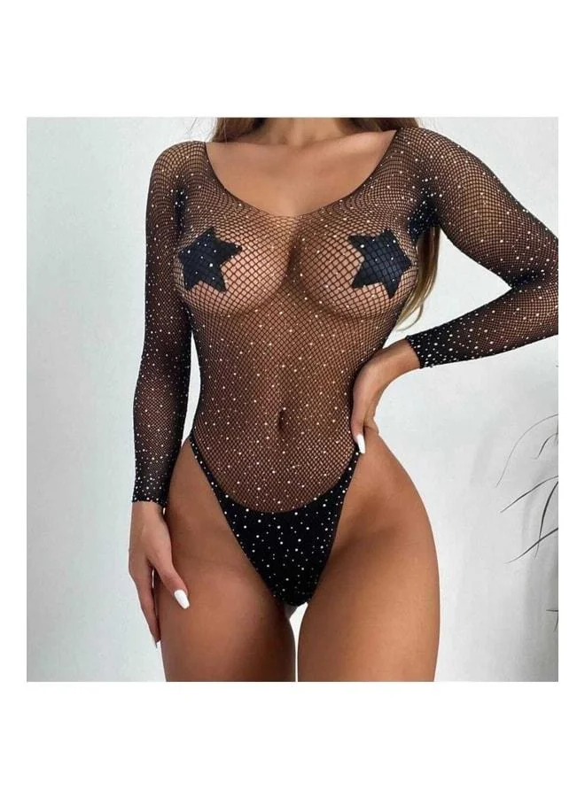 VEILLE Beaded Bodysuit.