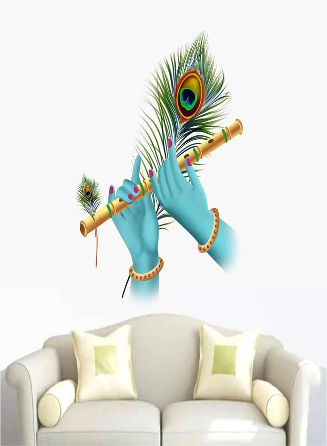 Wall Attraction Krishna Flute Wall Sticker & Mural Sticker for wall Size - 53x58cm NBD40 - Image 1
