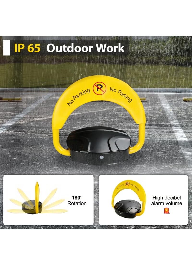 Intelligent Remote Control Parking Lock with Collision Alarm, 6 kg, Parking Barrier, Cylindrical Lock, Double Lock Design to Prevent Others from Occupying the Parking Space - Image 3