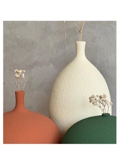 ba9ma 3-Piece Sella Vase Set by Ba9mat - Modern Simple Decorative Vases for Living Room, Dining Room Table, Coffee Table, and Shelf Centerpiece  - Image 2