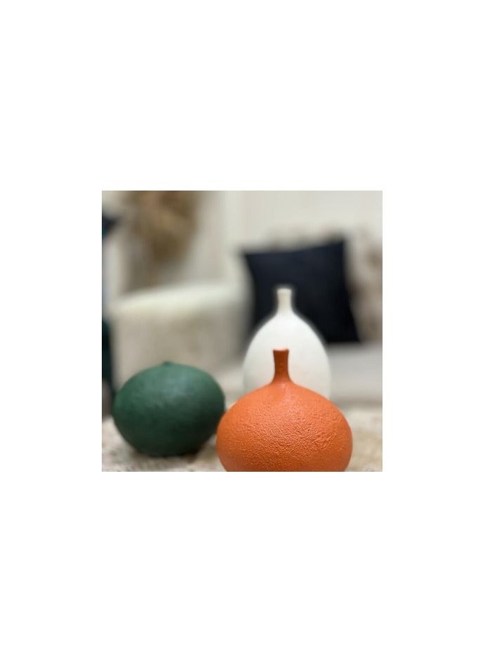 بصمة طقم مزهرية سيلا من بصمة مكون من 3 قطع - مزهريات زخرفية حديثة بسيطة لغرفة المعيشة وطاولة غرفة الطعام وطاولة القهوة وقطعة مركزية للرفوف - Image 4