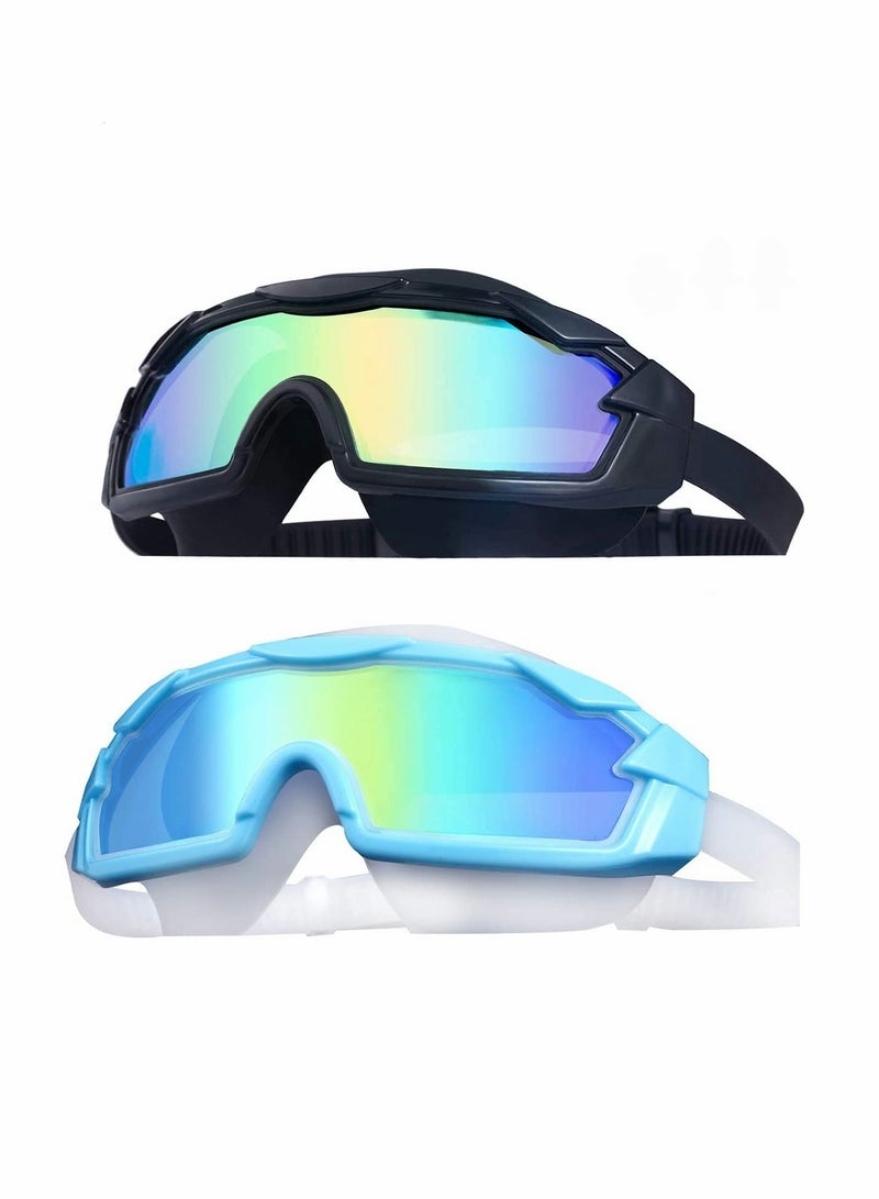 Excefore 2Pack Swimming Goggles for Kid Anti-Fog Leak Proof UV Protection Child Boy Girl Teen - Image 1