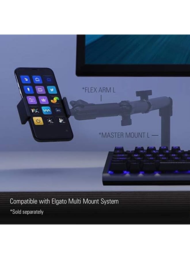 elgato Corsair Smartphone Holder For Multi Mount Padded And Expandable Up To 8 5 Cm 3.35 In. Compatible With All Multi Mount Accessories - Image 4