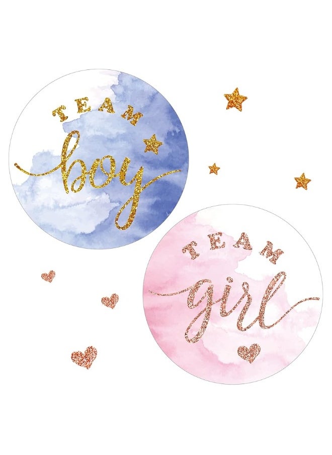 120 Pcs Gender Reveal Stickers, 2 Inch Gold Glitter Team Girl and Boy, Bee Team He and She Baby Shower Labels Sticker, Pink and Blue Stickers for Gender Reveal Party Games Supplies (Boy and Girl) - pzsku/ZD050336D7E890E777B39Z/45/_/1729176580/d8787eee-4c7f-41a9-bf44-5ee2a2b8b4fd