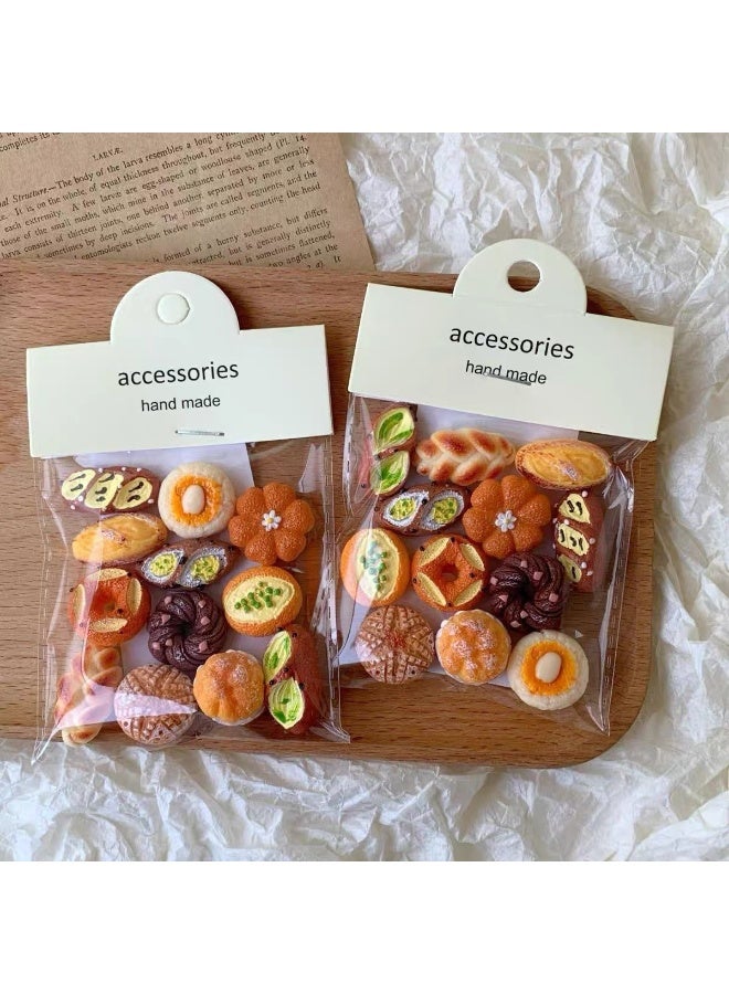 مجموعة مغناطيس ثلاجة ديكورات مصغرة من 12 قطعة، مغناطيس سبورة بيضاء مغناطيسية لطيفة على شكل خبز فرنسي، ملصقات ثلاجة منزلية - Image 1