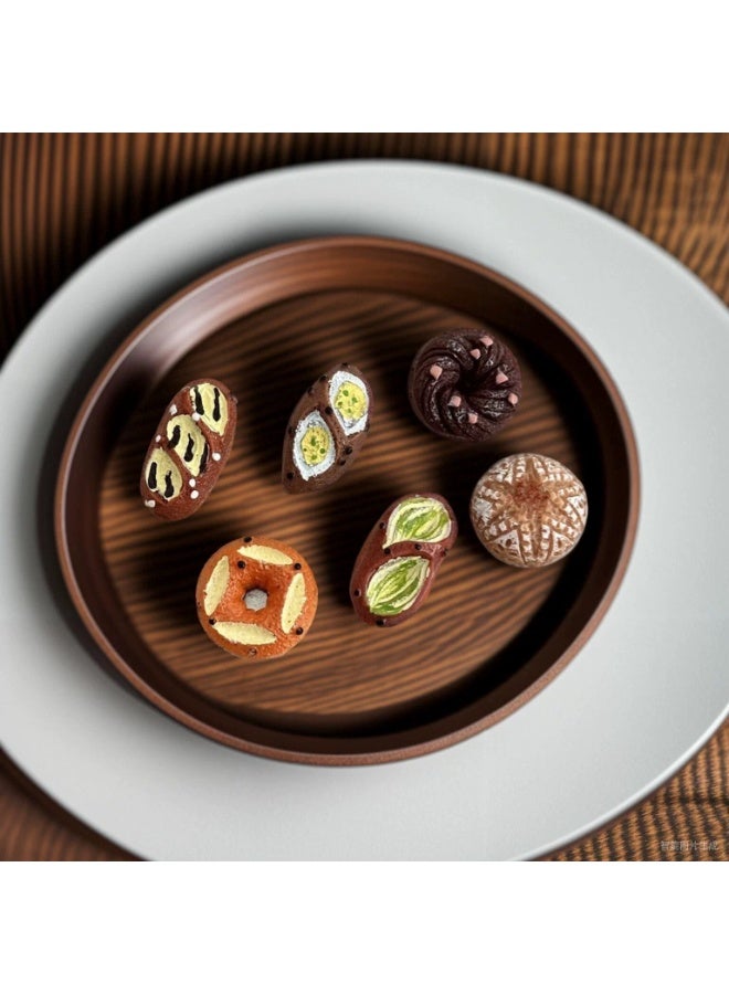 مجموعة مغناطيس ثلاجة ديكورات مصغرة من 12 قطعة، مغناطيس سبورة بيضاء مغناطيسية لطيفة على شكل خبز فرنسي، ملصقات ثلاجة منزلية - Image 2