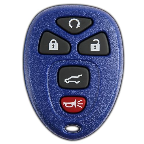 KeylessOption Key Fob Replacement for 2007 2008 2009 2010 2011 2012 2013 2014 2015 2016 2017 Buick Cadillac Chevrolet Chevy GMC Saturn Remote, 5-Button 15913415, Locksmith Required 2011+ - Image 1