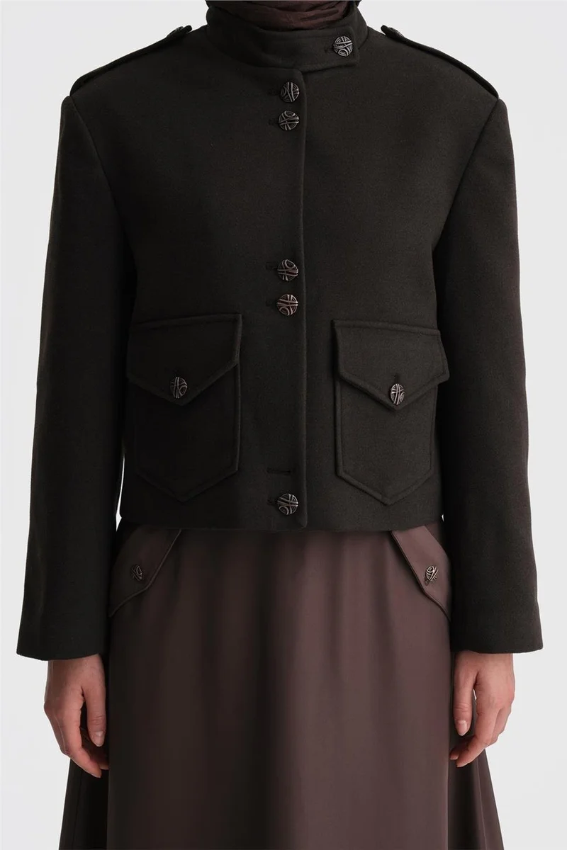 ARMINE Epaulette Jacket 24K5713 Brown