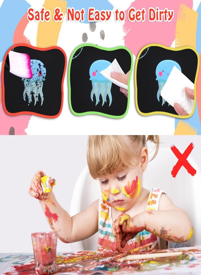 Daily Crafts مجموعة أدوات الرسم بالخدش للأطفال من ديلي كرافتس، ١٠ قطع، ورق خدش بألوان قوس قزح، تتضمن ٨ أوراق خدش، قلم خشبي، وفرشاة، ألعاب رسم بالخدش بألوان قوس قزح للأولاد والبنات - Image 3