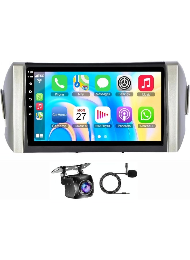 Vierex Fit Toyota Innova Car Stereo Innova Android Screen 2015-2025 With Apple Carplay Android Auto Wireless WiFi DSP FM&AM BT AHD Camera Included Fast Interface (8+128GB Carplay 8CORE) - Image 1