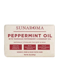 SUNAROMA Peppermint Oil W/ Tasmanian Pepperberry And Alpine Rose Soap (8 Ounce)  - Image 2