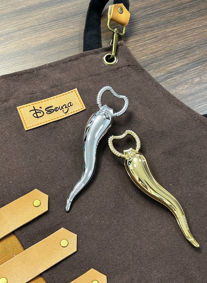 Bugatti Casa Bugatti C-Hornetto Bottle Opener – Gold  - Image 4
