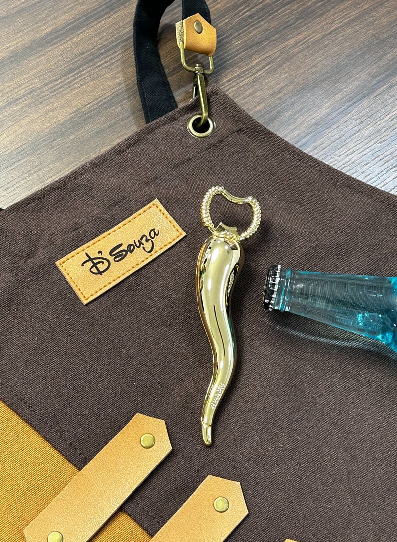 Bugatti Casa Bugatti C-Hornetto Bottle Opener – Gold  - Image 5