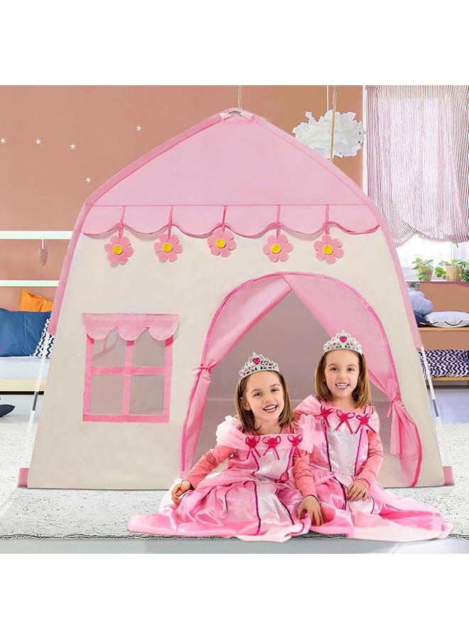Princess Tents,Indoor Children Play Tent,For Toddler Tent,For Kids Pop Up Tent,Indoor Outdoor Playhouse Camping Playground,Suitable for Gifts for Children Over 3 Years old Pink  - Image 1