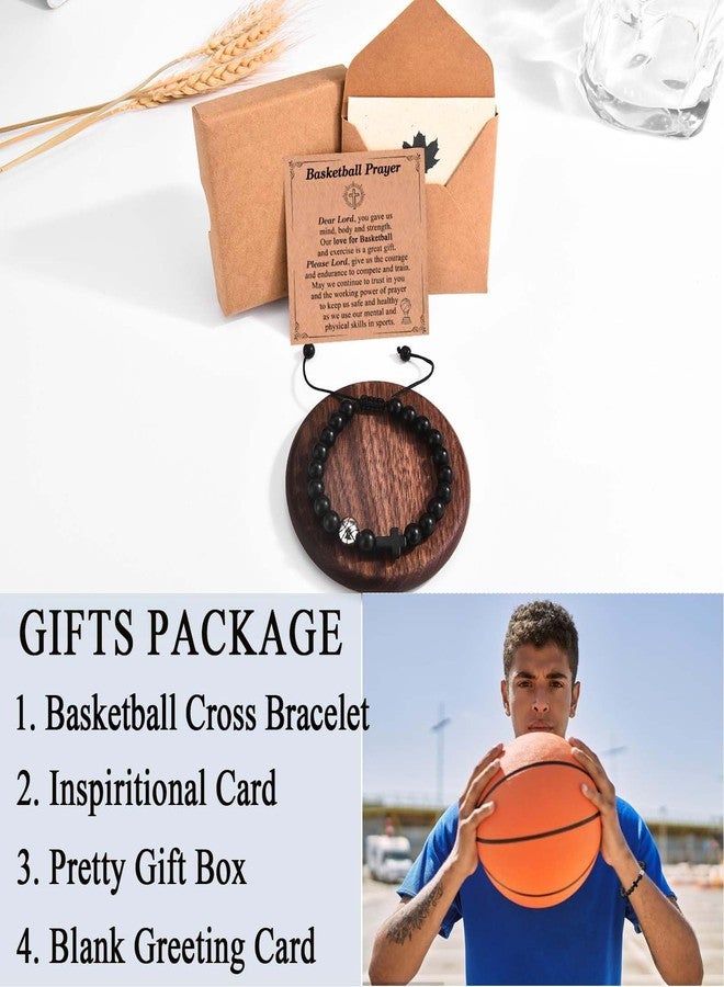 FIEEFX Basketball Gifts for Teen Boys, Basketball Bracelet for Boys Basketball Players Team Fan Son Nephew Grandson Brother on Senior Night/Birthday/Graduation/Back to School/Christmas/Valentines /Easter - Image 4