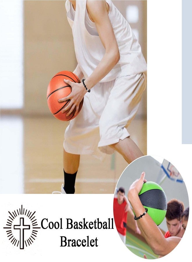 FIEEFX Basketball Gifts for Teen Boys, Basketball Bracelet for Boys Basketball Players Team Fan Son Nephew Grandson Brother on Senior Night/Birthday/Graduation/Back to School/Christmas/Valentines /Easter - Image 5